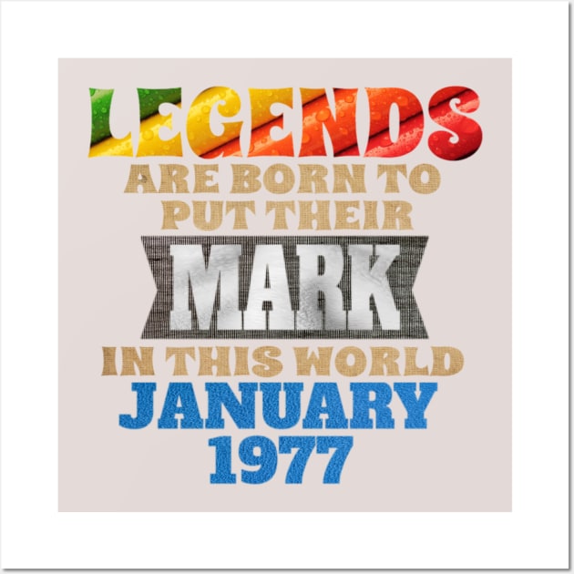 legends-legends are born to put their mark in this world Wall Art by INNOVATIVE77TOUCH